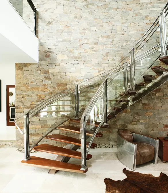 stainless staircase